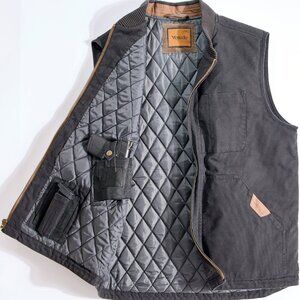 Concealed Carry Canvas Vest - Black | 4XL